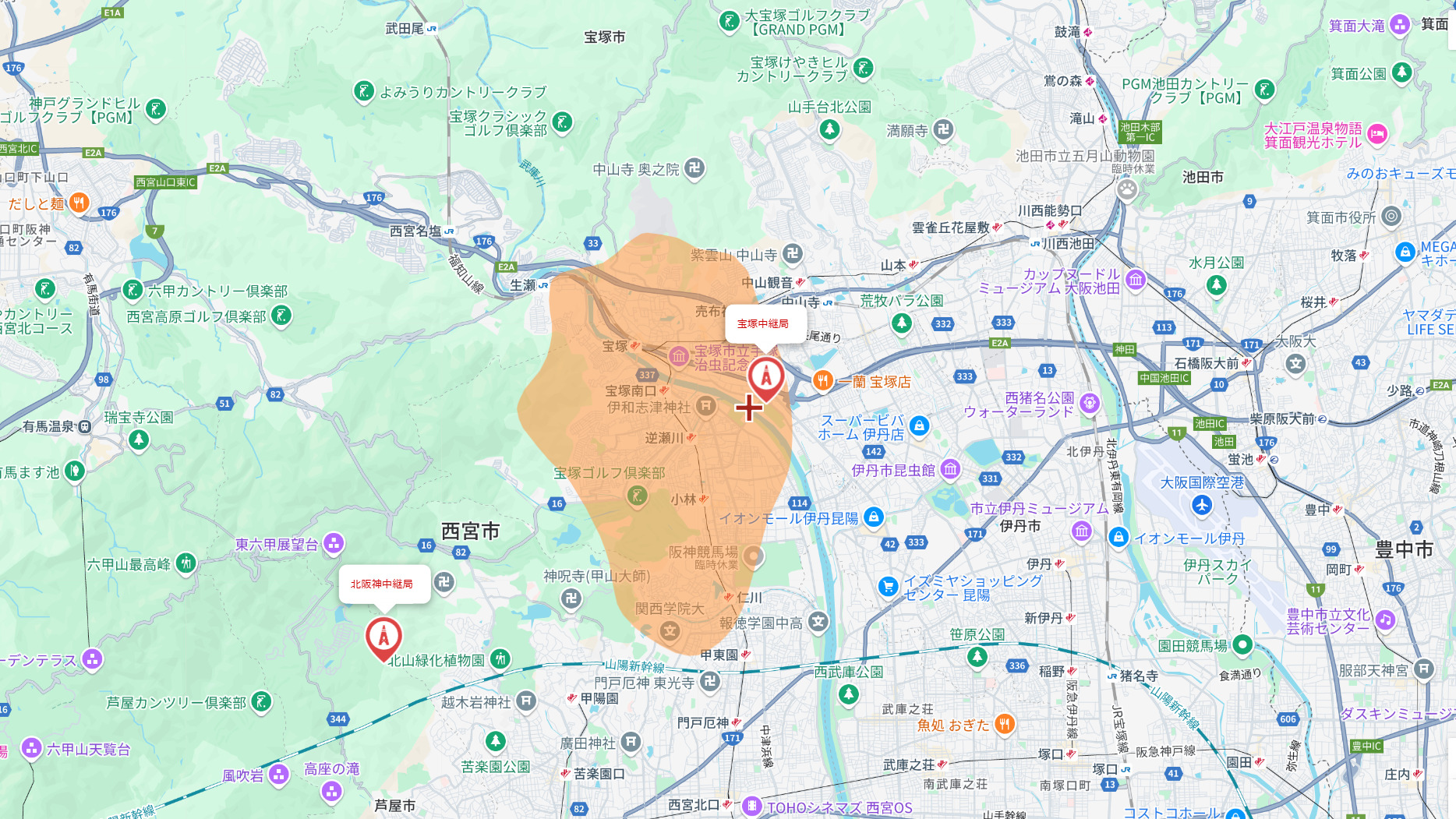 宝塚市のテレビ電波事情
